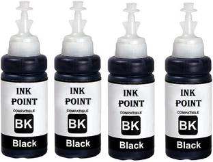 INKSTORE Refill Ink For Use Epson L380 Dye Ink Compatible L130 L110 L210 L220 L310 L360 Black + Tri Color Combo Pack Ink Bottle