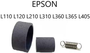 Haedlink Paper Pickup Rubber (Tire) & Spring For Epson L210 L110 L120 L365 L130 L310 Grey Ink Toner