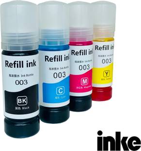TONERHUB Compatible Epson 003 Pigment Ink Bottle Refill Black + Tri Color Combo Pack Ink Bottle