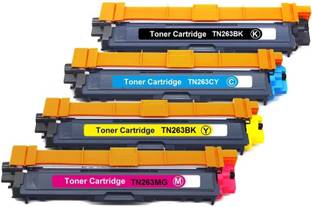 RT TN 263 Toner Cartridge SET Use Brother HL-L3210CW,L3230CDN,L3270C,L3551,L3735 Black + Tri Color Combo Pack Ink Toner