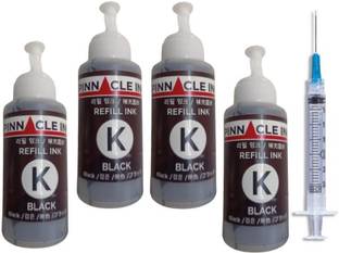 PINNACLE Refill Compatible Ink For DeskJet Ink Advantage 1115 Printer(Black All) Black Ink Bottle