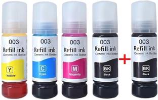 ASV 003 Ink for L3110, L3150, L3250, L3152, L3210 Printer Black + Tri Color Combo Pack Ink Bottle