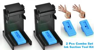 Haedlink 2 Pcs Set-Ink Suction Tool Kit, Cartridge & Nozzle Cleaning For HP-Canon Printer Black Ink Toner