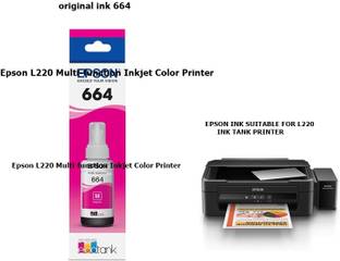 EPS ORIGINAL Epson L220 Multi-function Inkjet Color Printer Magenta Ink Bottle