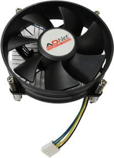 S S Enterprises AD-CF-341 CPU Cooling Fan LGA 775 with Aluminum Heatsink For i3 i5 i7 processor CPU Holder
