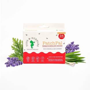 Tots & Bubbles Patchpal Natural Mosquito Repellent Patches for Babies, 12-Hour Protection