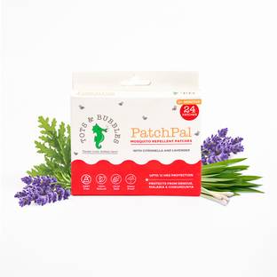 Tots & Bubbles Patchpal Natural Mosquito Repellent Patches for Babies, 12-Hour Protection