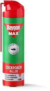 Baygon Max Cockroach Killer Spray, Kills Diarrhea & Typhoid Cockroaches, 360d MaxiWand
