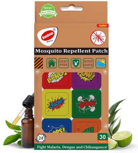 RunBugz Mosquito Repellent Patches ( Printed Boom Patches - Pack of 30 )