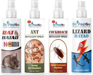 Dr.PestGo Ant, Cockroach, Rat, Lizard, BedBugs, Spider | 100% Natural No Kill