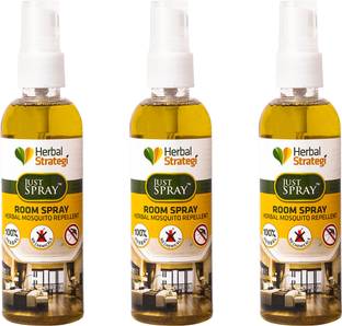 HERBAL STRATEGI Mosquito Repellent Room Spray Non-Toxic 100% Herbal