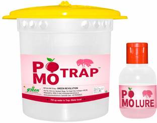 Green Revolution POMO Pheromone Trap with Lure for Pinhole Borer of Pomegranate Tree. Pack of 5.