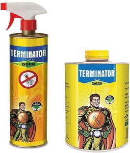 Terminator Termite Killer Wood Preservative Spray with Refill - For Home Wall Control