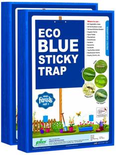 Green Revolution ECO Blue Sticky Trap For Garden and Farm, To control Thrips, Aphids, Leaf Miner.