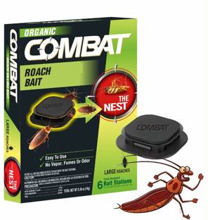 pestman Natural Cockroach Killer Baits for Kitchens, Bathrooms, and Cabinets