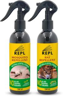 ELEM Rat Repellent & Mosquito Repellent Spray | Natural & Herbal Spray Pack of 2
