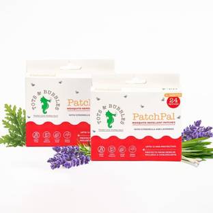 Tots & Bubbles Patchpal Natural Mosquito Repellent Patches for Babies, 12-Hour Protection
