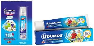 Odomos Non Sticky Mosquito Repellent Cream 23g + 8ml Fabric Roll On