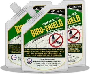 Home-Secure Bird-Shield Bird Repellent Gel, Non-Toxic, Pigeon Repellent, Bird Deterrent