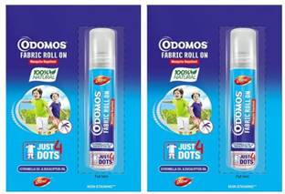 Dabur Mosquito Repellant Fabric Roll On 8 ML Pack of 2
