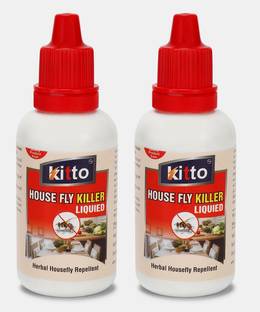 kitto House Fly Repellent long Lasing Formula,Easy to use,Organic,Pack Of 2 (2*30)