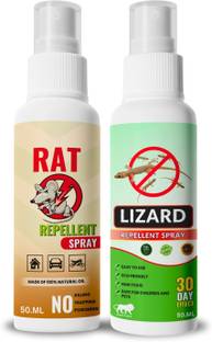 Mitex Rat Repellent & Lizard & Spray Combo | Herbal & Safe | Indoor Use
