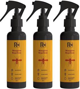 ELEM REPL Mosquito Repellent Spray Pack of 3 | Natural Mosquito Spray for Home,Garden