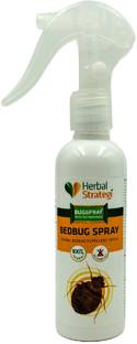 HERBAL STRATEGI Bed Bug Spray Non-Toxic 100% Herbal Skin Safe Baby Safe