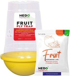 HEDO Fruit Fly IPM Trap With Fruit Fly Lure Combo Pack Of For All Fruits Pack Of 2