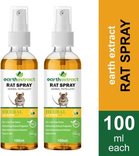 Earth extracts Rat Repellent Spray For Home, Natural, Non-Toxic, 100% Herbal & Effective