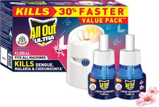 All Out ULTRA Pack of 2 Refills + Machine Floral