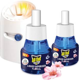All Out ULTRA Pack of 2 Refills + Machine Floral
