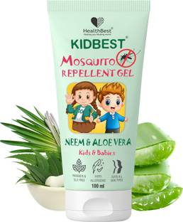 HealthBest Kidbest Mosquito Repellent Gel for Kids | Neem & Aloe Vera | 100ml