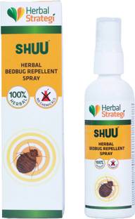HERBAL STRATEGI Bed Bug Spray Non-Toxic 100% Herbal Skin Safe Baby Safe