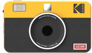 KODAK Mini Shot 2 Retro 4PASS 2-in-1 Camera and Photo Printer (Initial 8 Sheets) Instant Camera