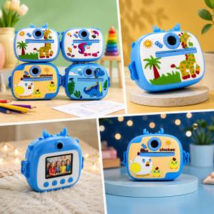 kayjoy Kids Camera Dual Lens, Inkless HD Photo Printing, inbuilt filters Instant Camera