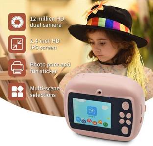 nts Instant camera-pink Kids Instant Print Digital Camera with LCD Screen Photo and Video Recording In...