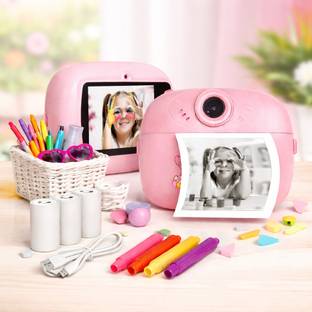 LIVORA Kids Instant Photo Print Camera with Dual HD Lens & Video Recording Digital Camera Toy for Kids...