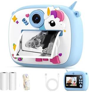 KrishivKollection Mini Digital Camera Kids Camera with Instant Print – Mini Digital HD Photo & Video C...