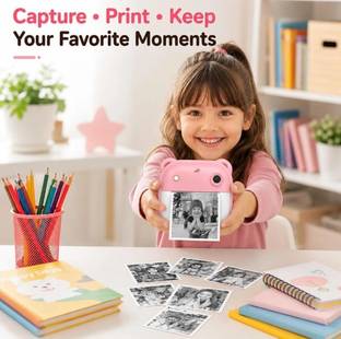 LIVORA Instant Print Camera Kids Camera ,Selfie Camera 13MP 1080P HD Digital Video Camera for Toddler ...