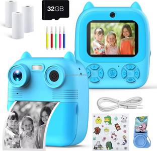 DRUMSTONE COMBO55 { BUY ONE GET ONE } Kids Instant Camera with Dual Lens Instant Camera