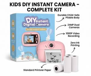 ToyBingo DIY Instant Digital Camera Kids DIY Instant Digital Camera with Zero-Ink Printing Instant Cam...