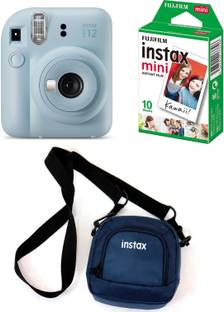 FUJIFILM Instax mini 12 Pastel Blue Instant camera + 10x1 Film+Instax Blue pouch Instant Camera