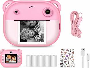 nextzen 48 MP Mini Camera Kids Mini Instant Print Camera | Instant Thermal Photo Print, Rechargeable I...