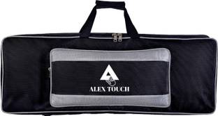 ALEXTOUCH 61 Keys Keyboard/Piano Bag-Cover PSR-E243, E343, E353, E363, E373, E453, E463, I455, I425, I400, I500 Heavy Padded (BLACK GREY) Keyboard Bag