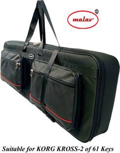 MALAV Korg Kross 2 Keyboard of 61 key Synthesizer Padded Cover Bag with Shoulder Straps & Waist Belt Keyboard Bag