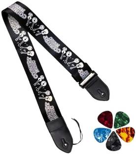 AMG Music Guitar Belt for Acoustic Guitar Nylon, Polyester Strap
