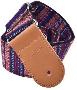 KADENCE Soft Adjustable Guitar Strap with Leather Ends - Electric, Bass, Acoustic Guitar Copper Strap