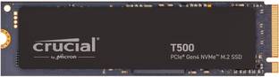 Crucial T500 500 GB Desktop, Laptop Black PCIe NVMe Internal Solid State Drive (SSD) (CT500T500SSD8)
