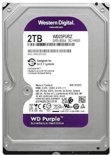 WD Purple 2 TB Surveillance Systems Purple SATA Internal Hard Disk Drive (HDD) (WD23PURZ-85C5HYO)